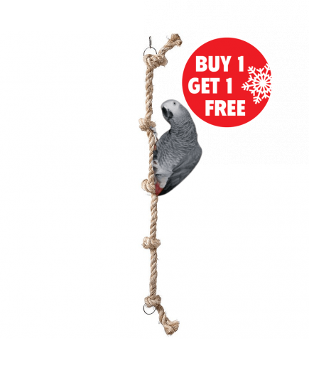 85cm Sisal Tarzan Climbing Rope Parrot Toy - Large - BOGOF